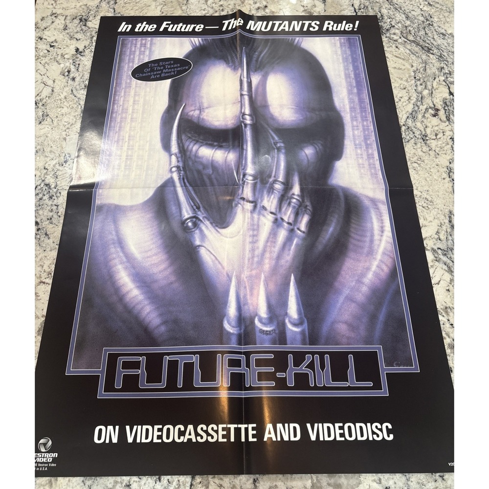 VINTAGE ORIGINAL HR GIGER FUTURE KILL Movie Store PROMO POSTER 24" x 36" Mutants